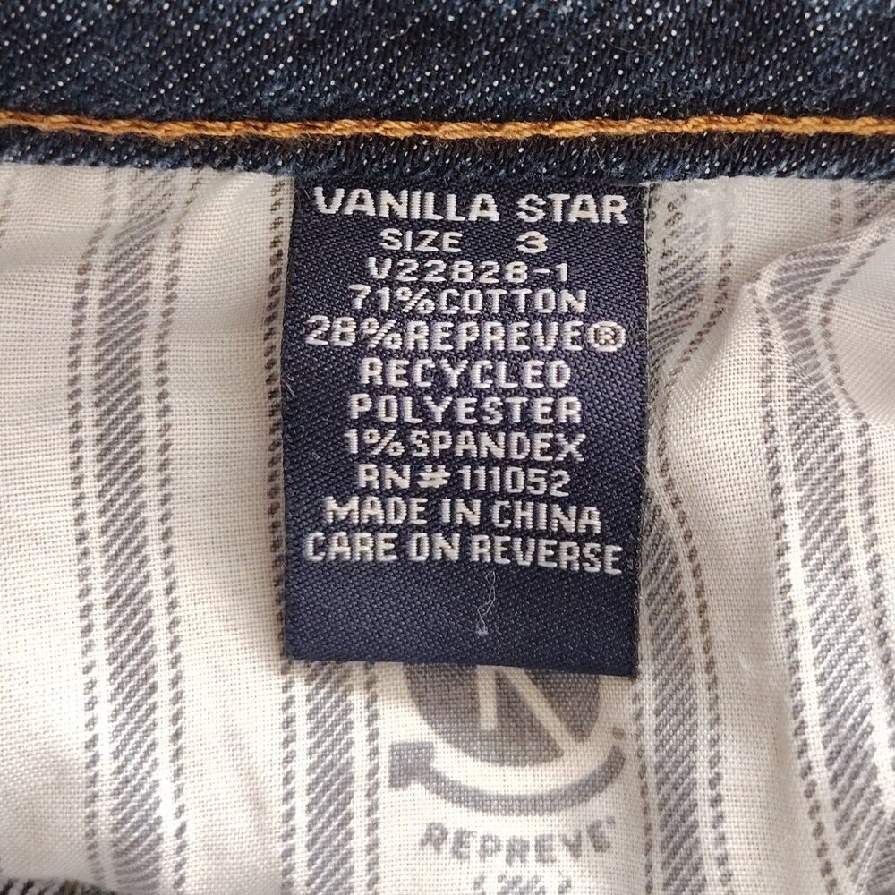 Vanilla Star Real Cheeky Ankle Jeans Women’s Jrs 3 W26 Distressed Stretch Denim - Picture 5 of 5